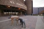 bild St Albert Alberta Skulpturen