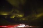 bild Strasse Unter Nordlichtern