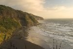 bild Schoener Muriwai Strand Bei Auckland
