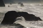 bild Fels Brandung Oregon USA