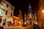 bild Old Montreal Nacht Quebec Kanada