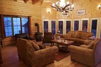 photo of the lounge in tuckamore lodge main brook