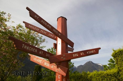 Schilder Berge British Columbia