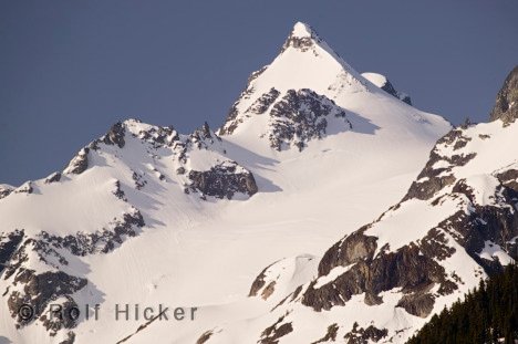 Schnee Gipfel Berge Nahe Duffy Lake