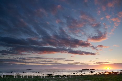 Romantische Momente Sonnenuntergang Küste Neufundland