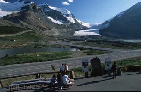 Icefields Parkway Athabasca Gletscher Kanadische Rockies