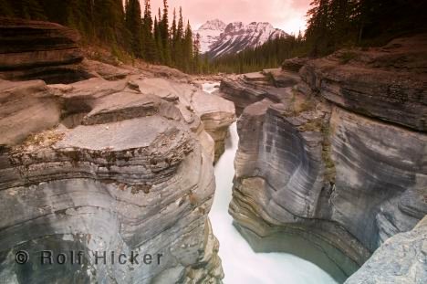 Banff Nationalpark Schlucht Mistaya Bild