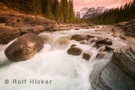 Banff Nationalpark Mistaya River Felsen