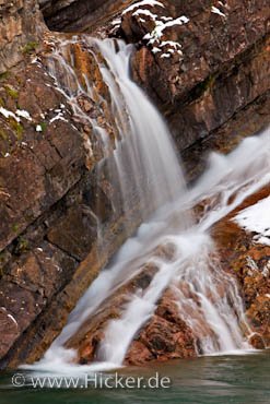Cameron Falls Wasserfall Waterton Lakes Nationalpark Kanada