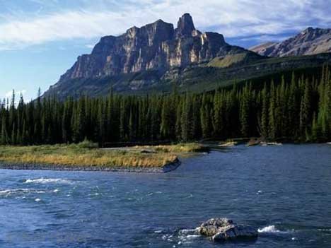 Castle Mountain Berge Banff Nationalpark