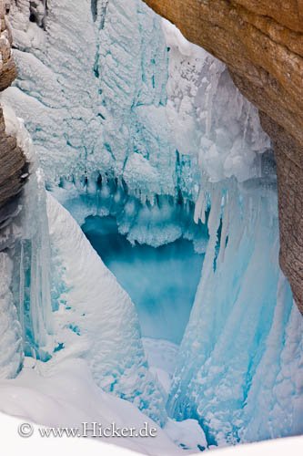Eisformation Gefrorener Wasserfall Banff