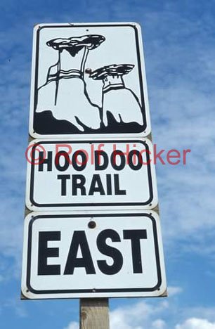 Hoodoo Trail Schild