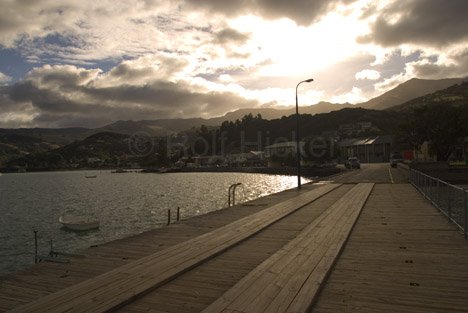 Akaroa Hafen Banks Halbinsel Neuseeland