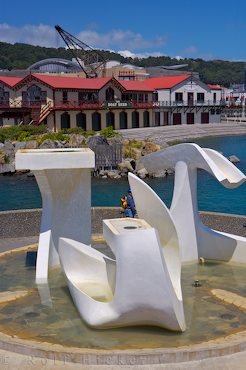 Albatross Brunnen Skulptur Neuseeland