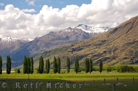 Bergkette Wanaka Landschaft Neuseeland