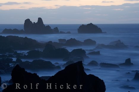 Fotokunst Abendaufnahme Am Meer Cape Foulwind