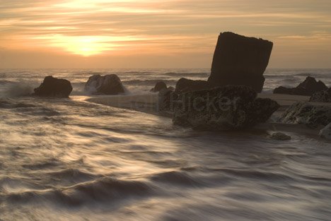 Kohaihai River Sonnenuntergang Meer