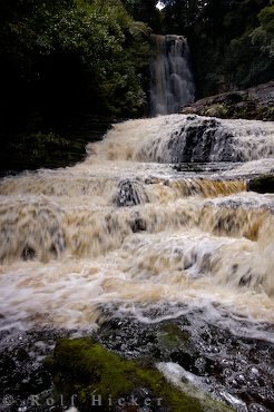McLean Falls Tosender Wasserfall Neuseeland