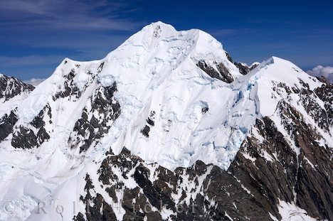 Luftaufnahme Mount Tasman Berg Neuseeland