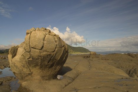 Neuseeland Horoera Runde Felsen