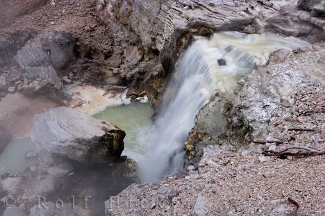 Ngakoro Wasserfall Wai O Tapu Nordinsel Neuseeland