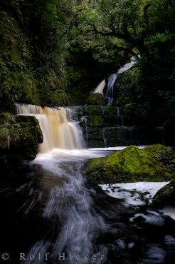 Malerischer Wasserfall Reise Neuseeland