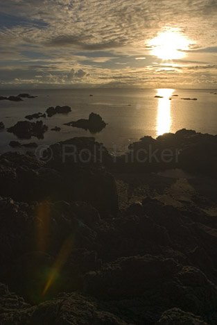 Sonnenuntergang Neuseeland Te Kaha Point