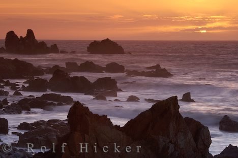 Spektakulärer Sonnenuntergang Neuseeland Bild