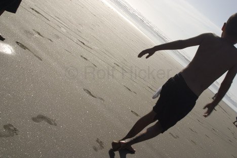 Strandszene Aus Neuseeland