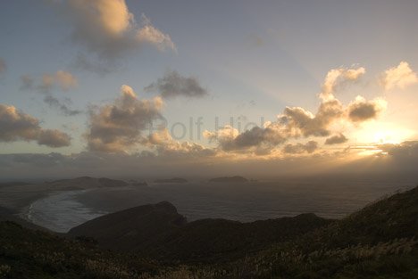 Te Werahi Beach Sonnenuntergang