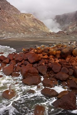 Crater Bay Felsen Vulkan