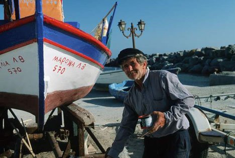 Griechischer Fischer Boot