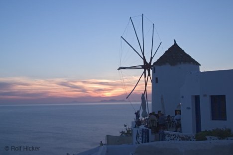 Windmuehle Aussichtspunkt Santorin