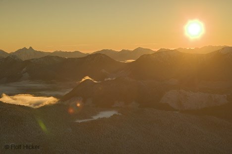 Sonnenuntergang Luftaufnahme Vancouver