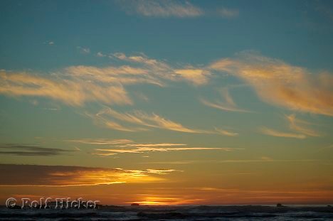 Schoener Himmel Strand Washington