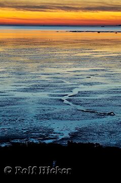 Sonnenuntergang Westküste Meer Horizont