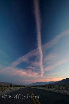 Death Valley Sonnenuntergang Bild Strasse