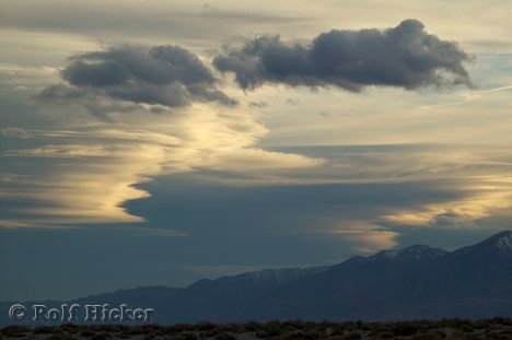 Wolken Berge Unwetter Kalifornien Reise