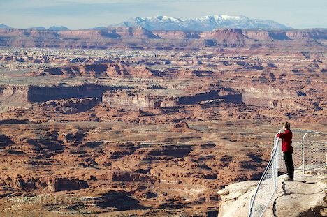 Canyonlands Viewpoint Touristin Utah