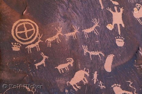 Symbole Ureinwohner Archeologie Utah