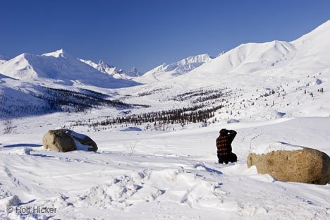 Yukon Winter Bilder Tombstone Mountain