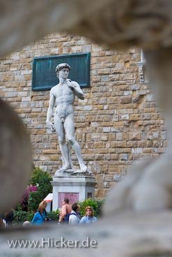 David Statue Michelangelo Piazza Della Signoria Florenz Italien