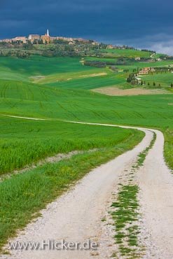 Pienza Toskanischer Landschaft Provinz Siena Italien