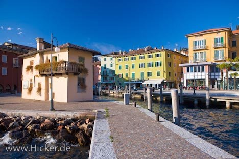 Stadt Bild Hafen Torbole Gardasee