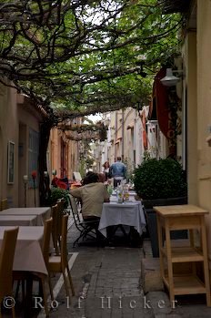 Kleine Gasse Wein Kaffee Saint Tropez