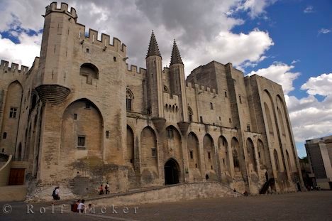 Geschichte Papstpalast Avignon Provence Frankreich