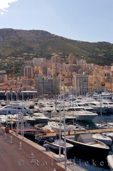 Port Hercule Boote Landschaft Frankreich