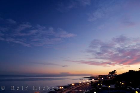 Frankreich Ufer Sausset Les Pins Nacht