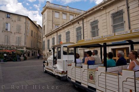 Stadtrundfahrt Mit Zug In Avignon Provence Frankreich