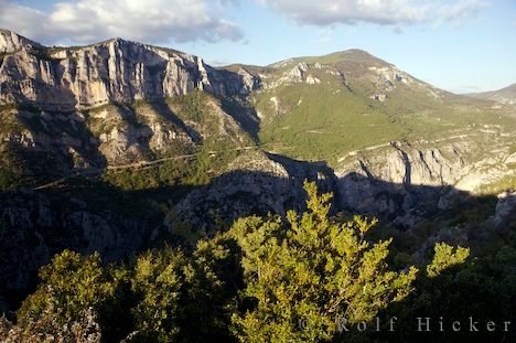 Verdonschlucht Aussicht Canyon Frankreich